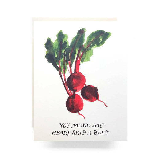 Skip a Beet Greeting Card.