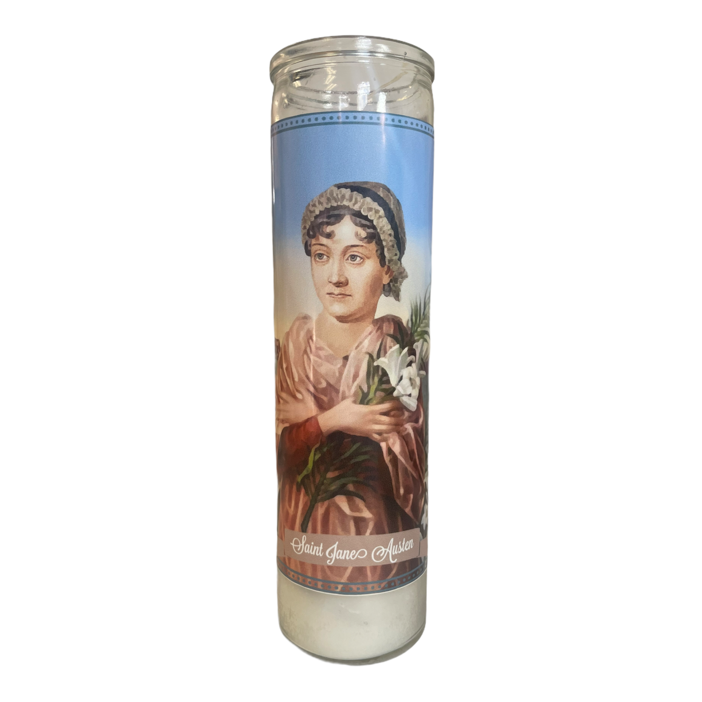 Jane Austen Devotional Prayer Saint Candle.