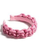 Load image into Gallery viewer, Braided Headband in Pink.
