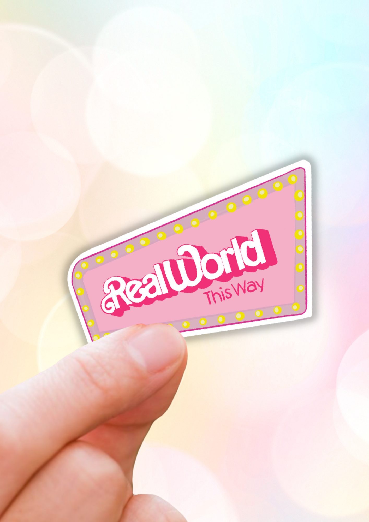 Real world Barbie sticker.