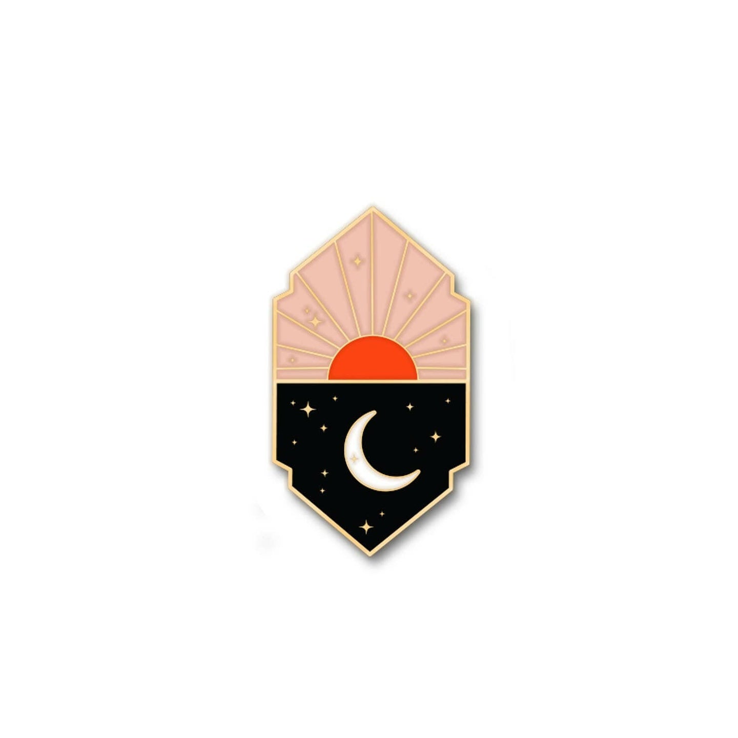 Sun & Moon Enamel Pin.