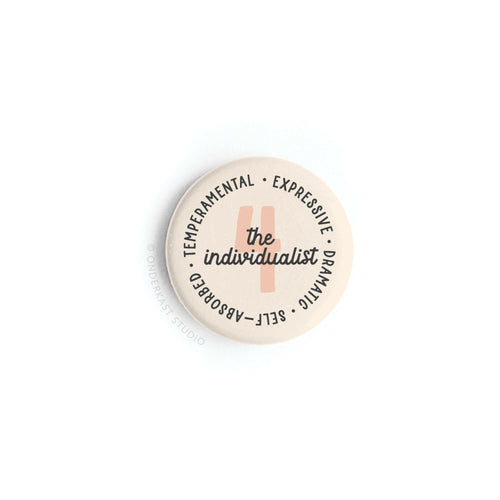 Enneagram Button Magnet – 4 The Individualist.