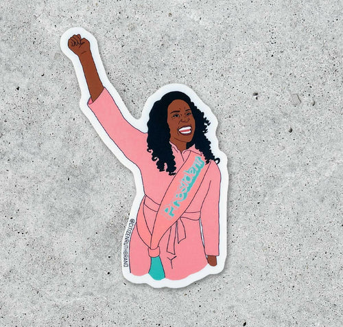 President Barbie Sticker.