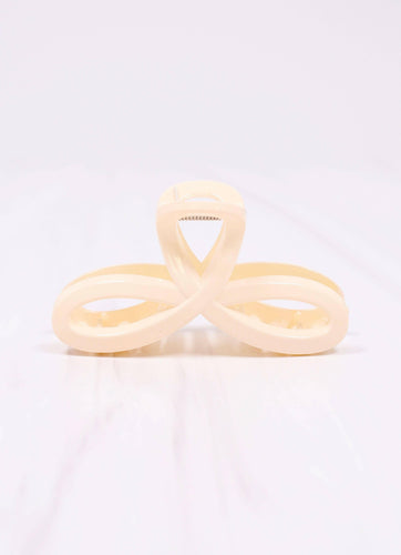 Kinsley Hair Clip CREAM.