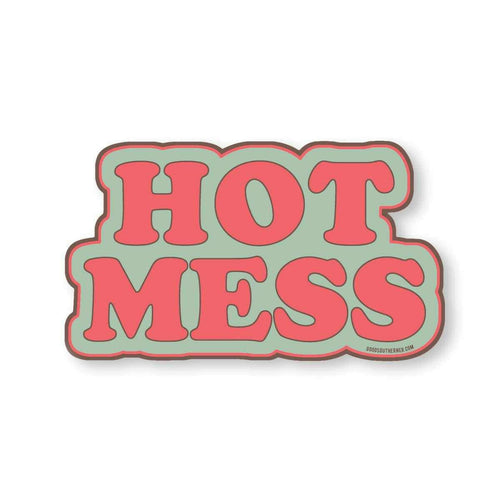 Hot Mess Sticker.