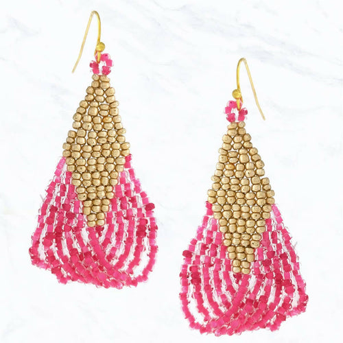 Seed Bead Fashion Earrings.