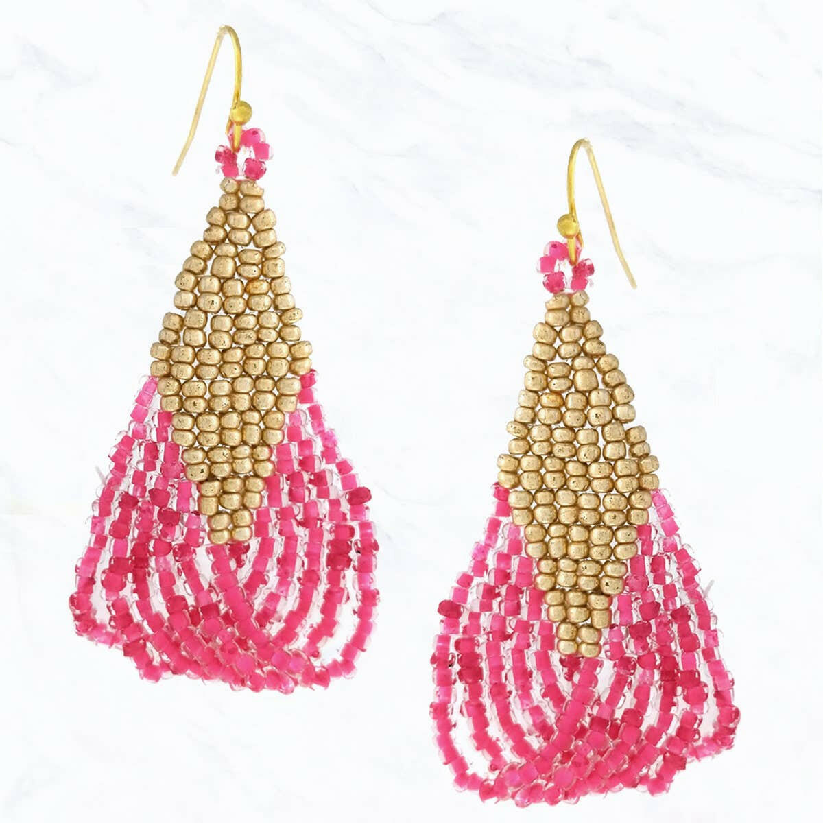 Seed Bead Fashion Earrings.