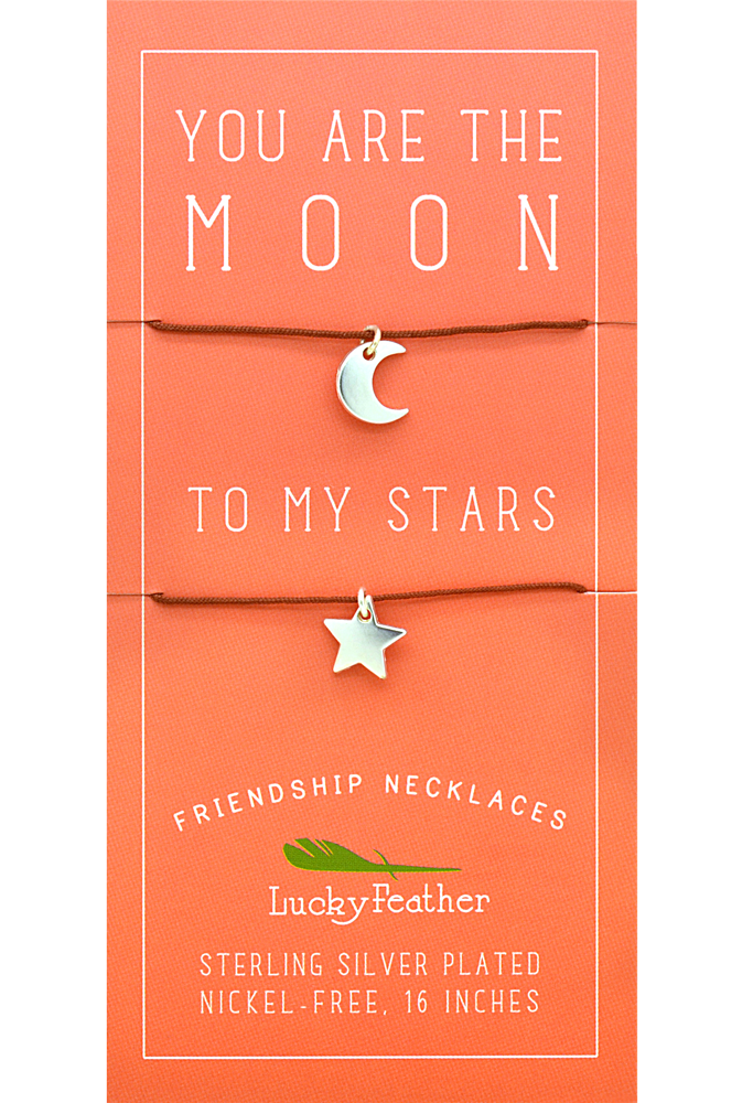 Friendship Necklace - Silver - MOON/STARS.