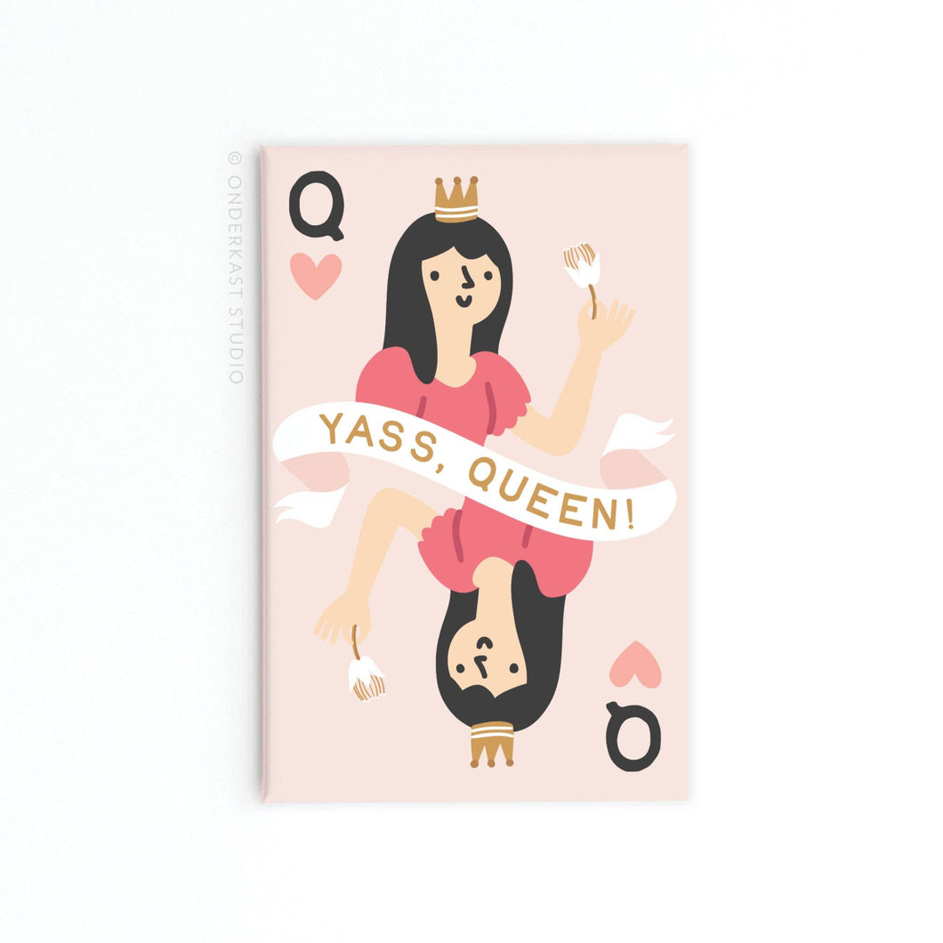 Yass Queen of Hearts Rectangle Magnet