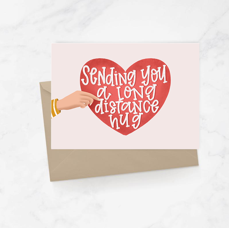 Sending You Long Distance Hug Card