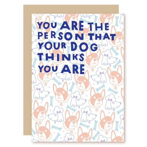 Dog Thinks Birthday Card.