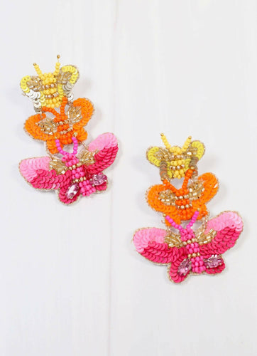 Devonshire Butterfly Drop Earring.