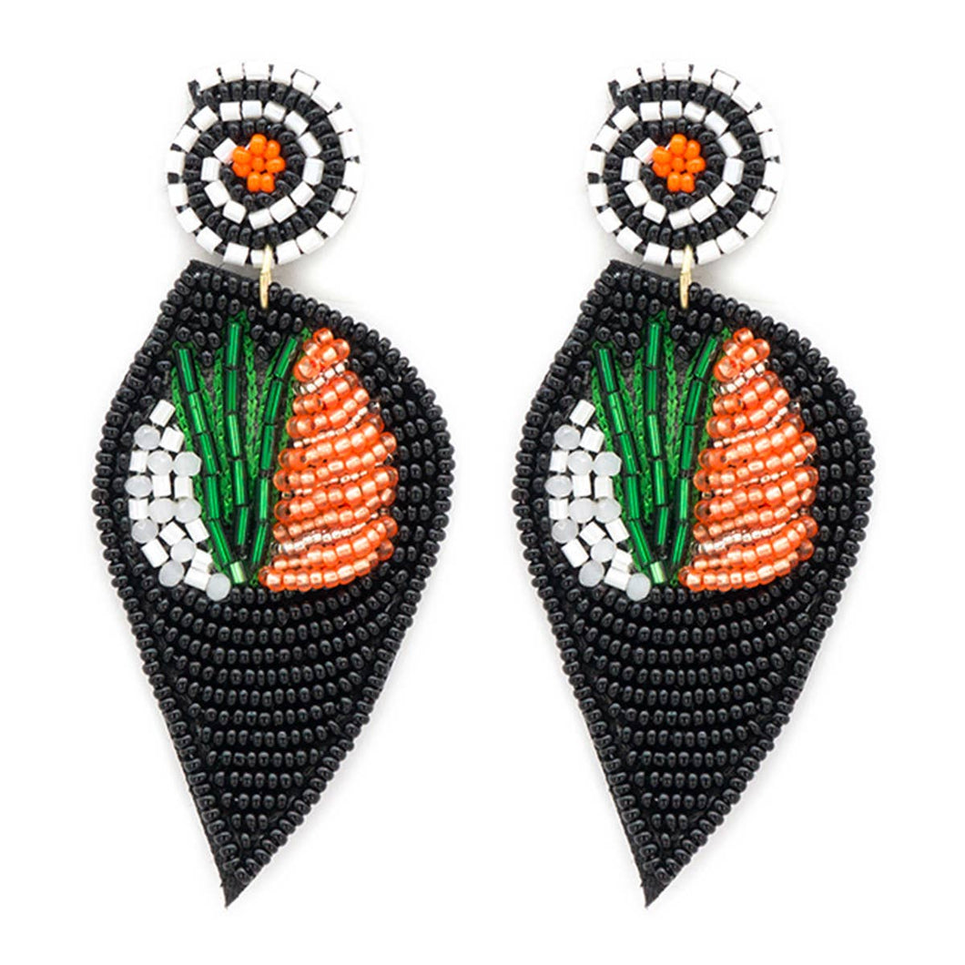 Beaded Sushi Earrings