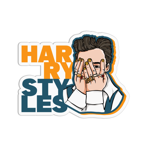 Harry Styles 2 Vinyl Textured Sticker.