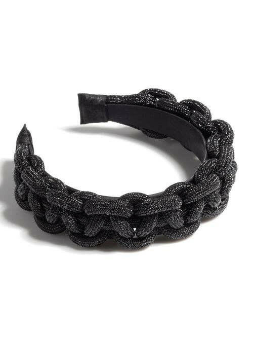 Braided Headband in Black.