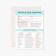 Load image into Gallery viewer, &quot;In This Together&quot; Greeting Card
