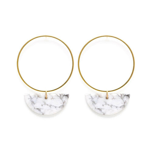 Sun and Moon Stud Earrings.
