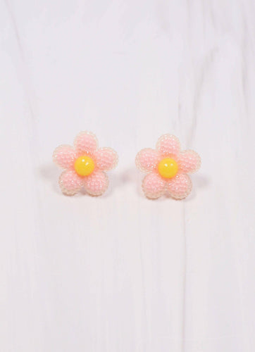 Rennies Beaded Flower Earrings.