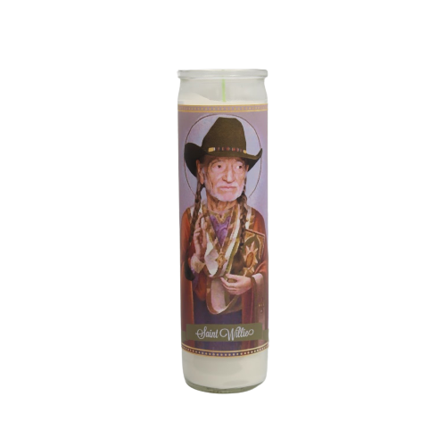 Willie Nelson Devotional Prayer Saint Candle