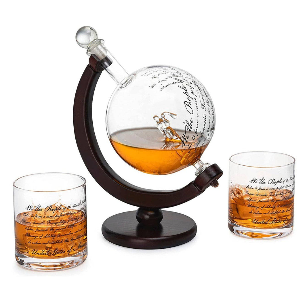 Attorney Whiskey Decanter Set - 850ml with 2 Glasses