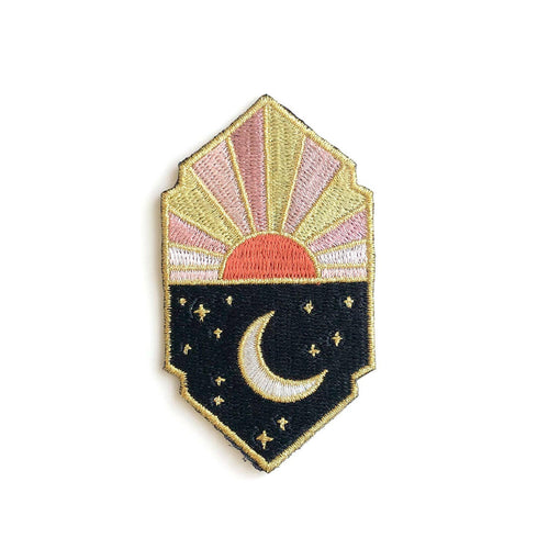 Sun & Moon Embroidered Patch.