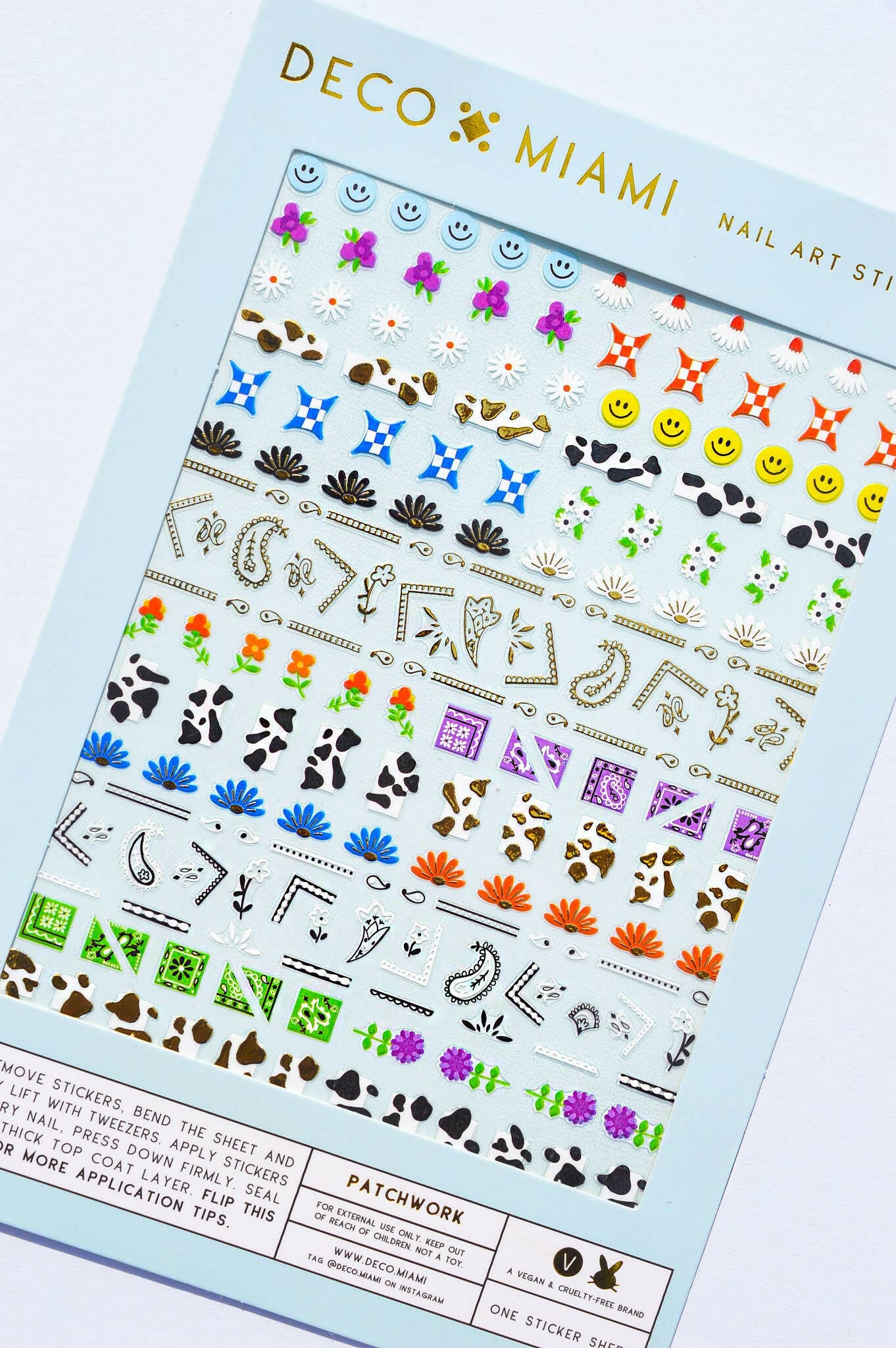 Nail Art Stickers - Patchwork.