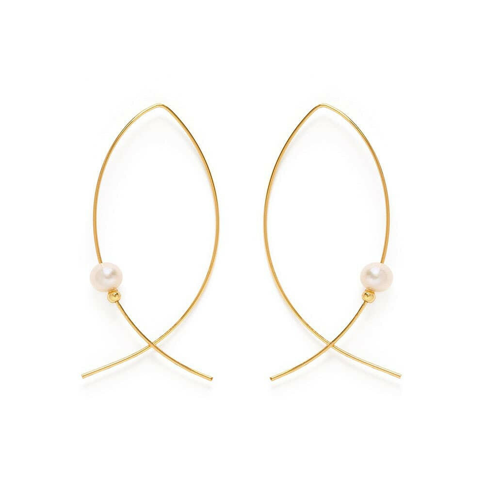 Fresh Water Pearl Marquis Threaders.