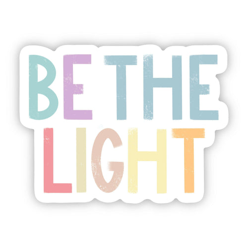 Be The Light Positivity Lettering Sticker.