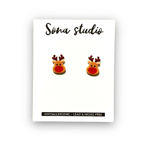 Reindeer Earrings.