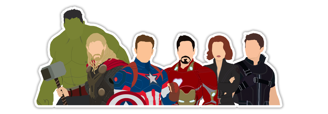Original Avengers Sticker