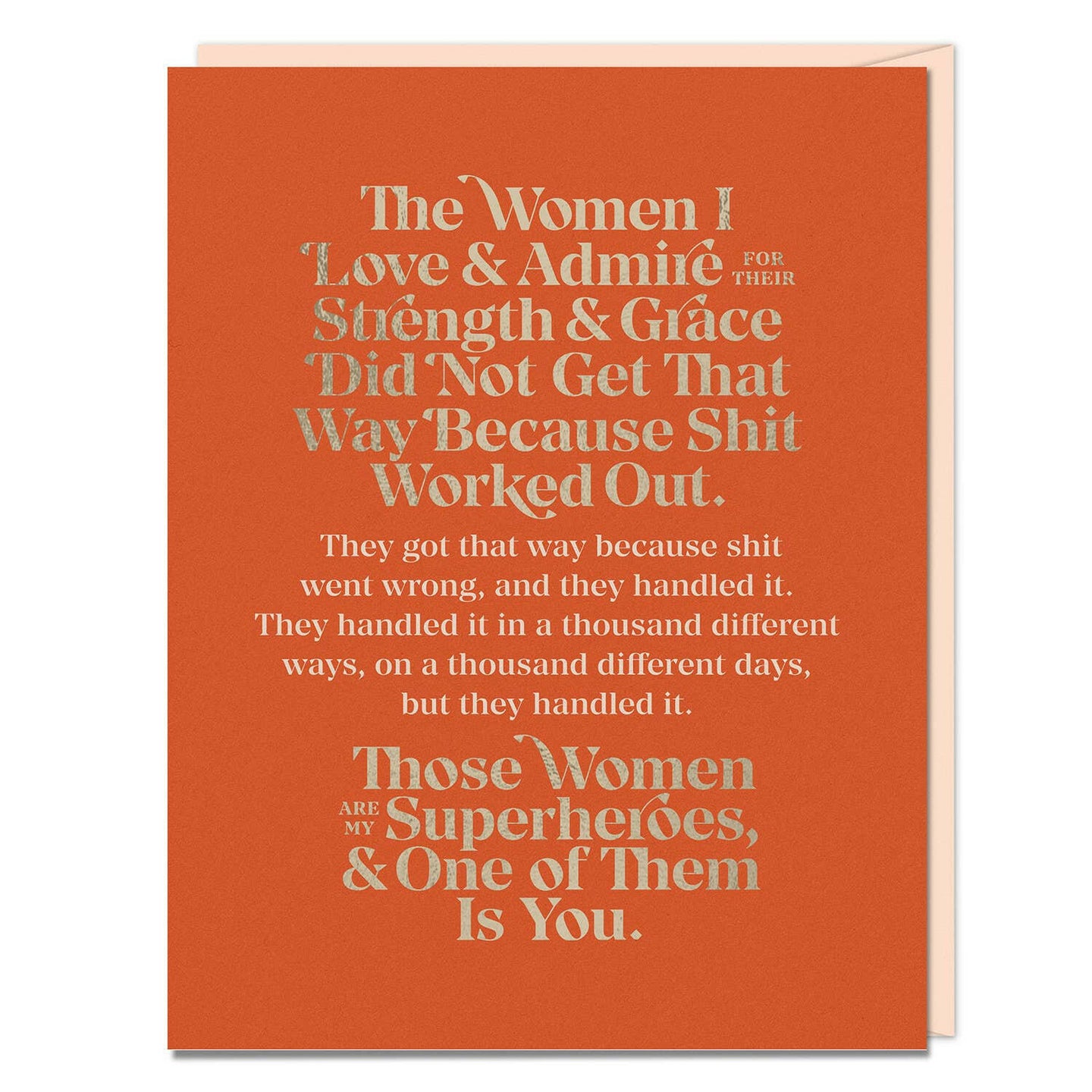 Elizabeth Gilbert The Women I Love and Admire Card.