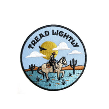 Load image into Gallery viewer, Cowboy Tread Lightly Embroidered Patch
