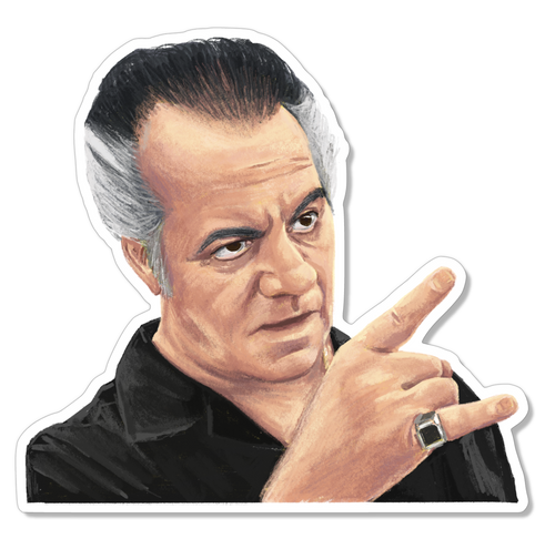 Paulie Walnuts The Sopranos Sticker.