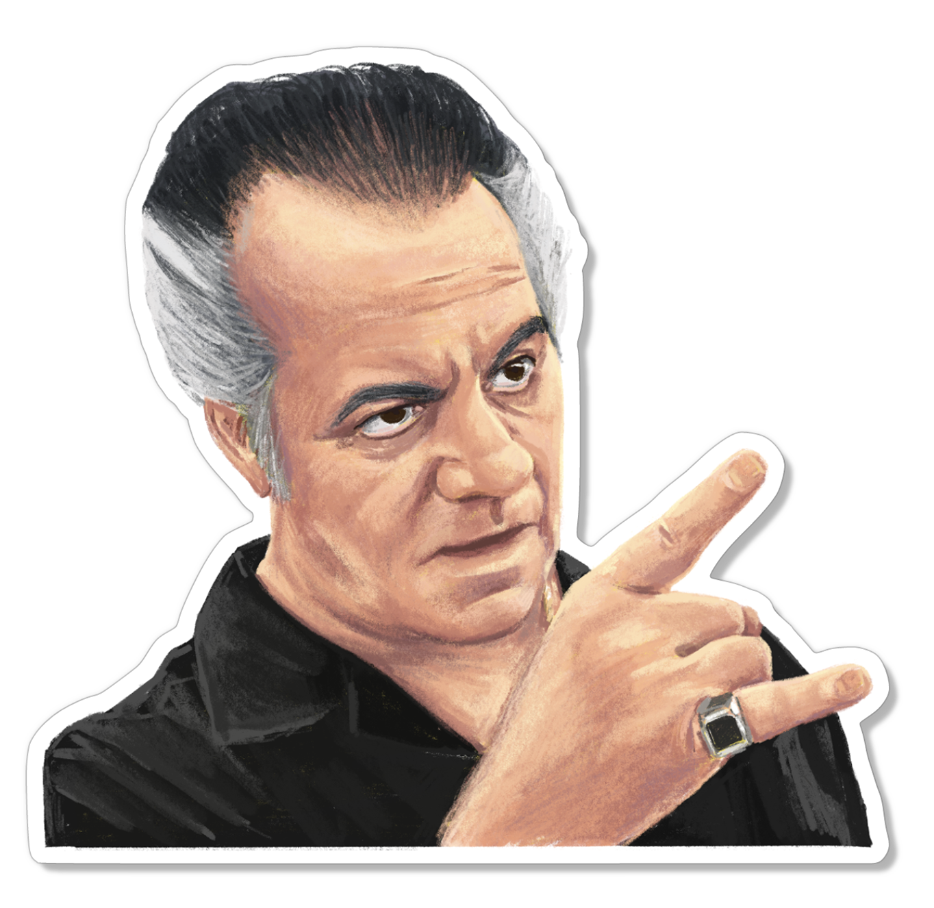 Paulie Walnuts The Sopranos Sticker.