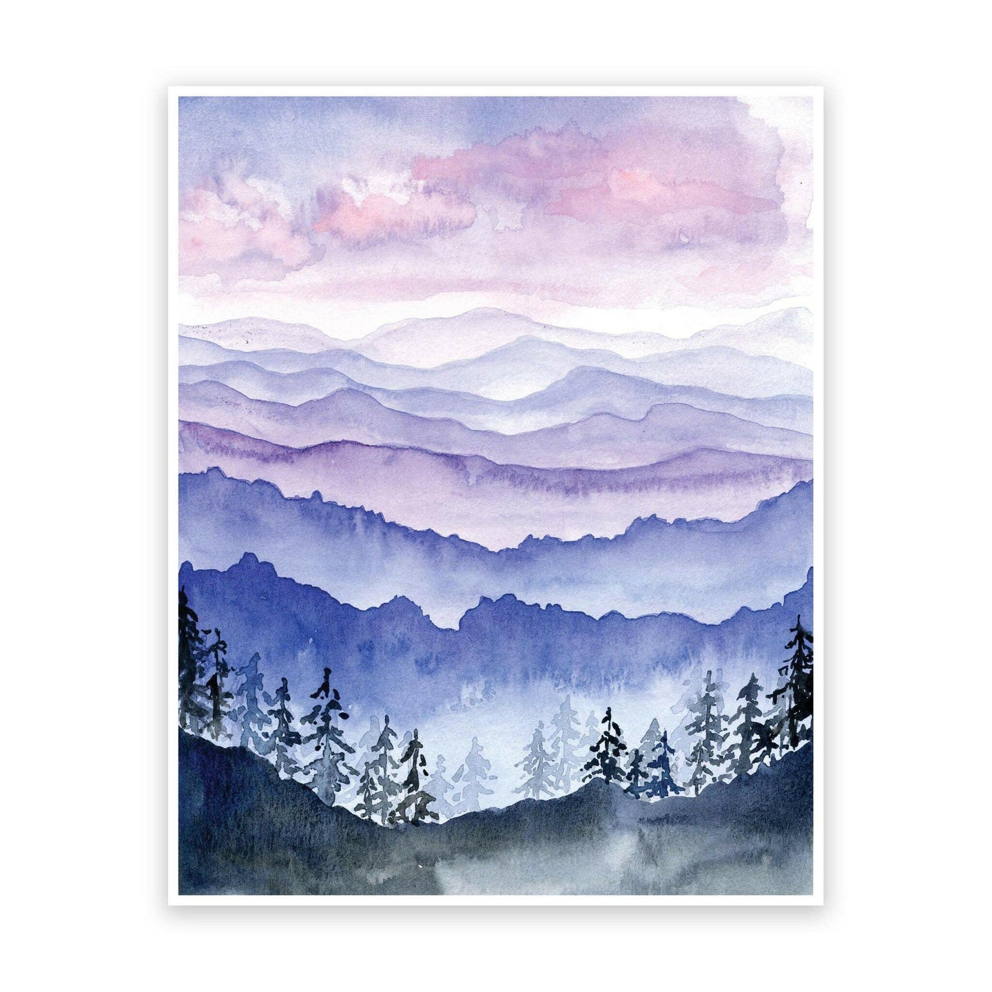 Blue Ridge Mountains Art Print.