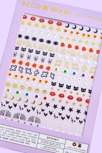 Nail Art Stickers - Spooky (Halloween).