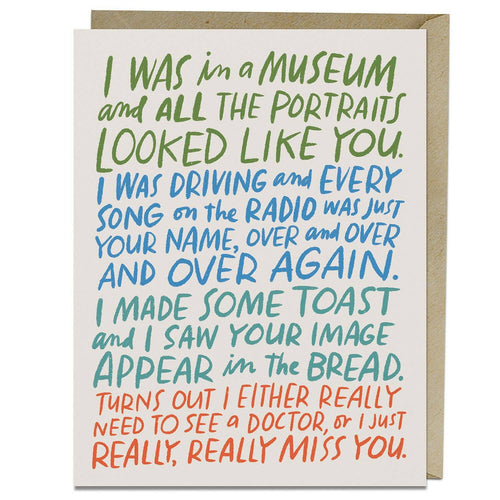 Really Miss You Card.