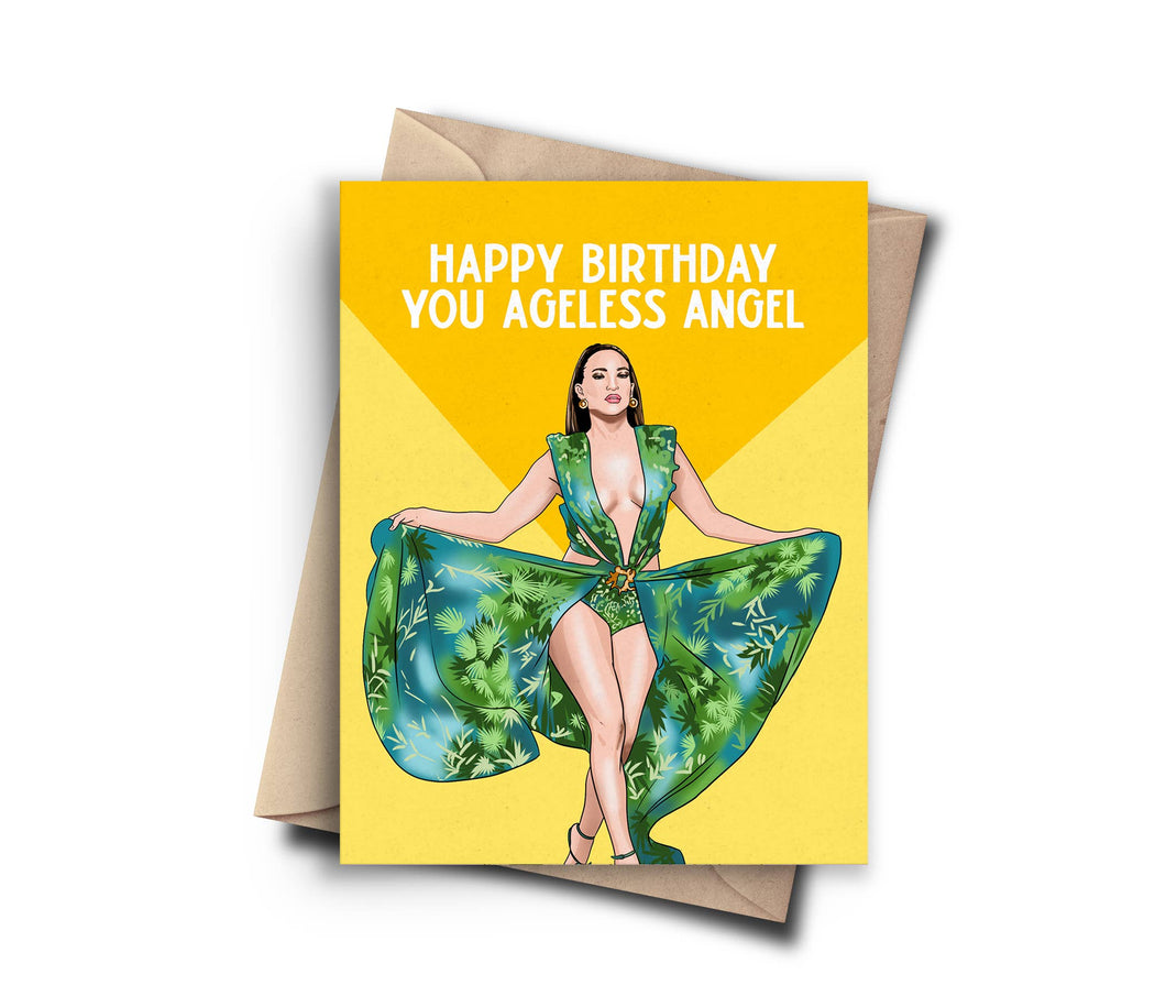 Ageless J.Lo Pop Culture Birthday Card - Funny Birthday Card