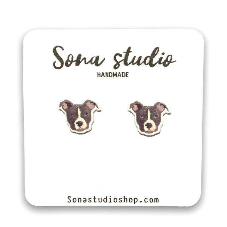 Pit Bull Earrings.