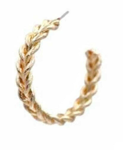 Gold Twisted Rope Hoop.