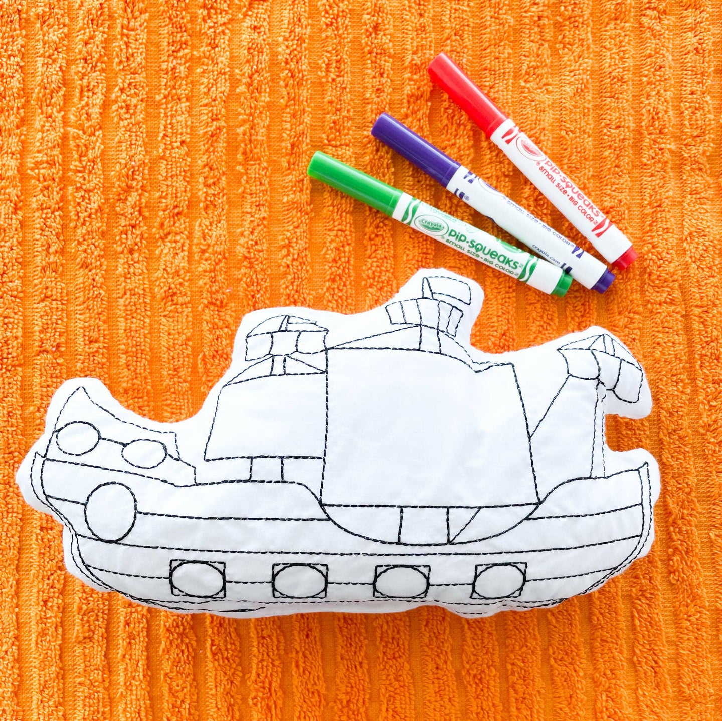 Pirate Ship Doodle Coloring Activity for Kids.