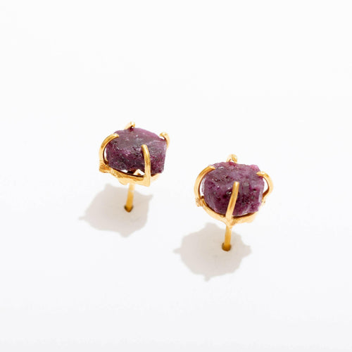 Austin Ruby Stud Earrings.