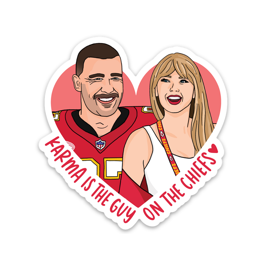 Taylor and Travis Karma Sticker