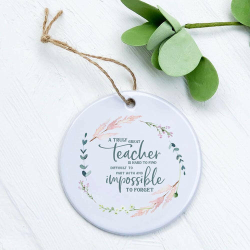 Teacher Wreath - Ornament.