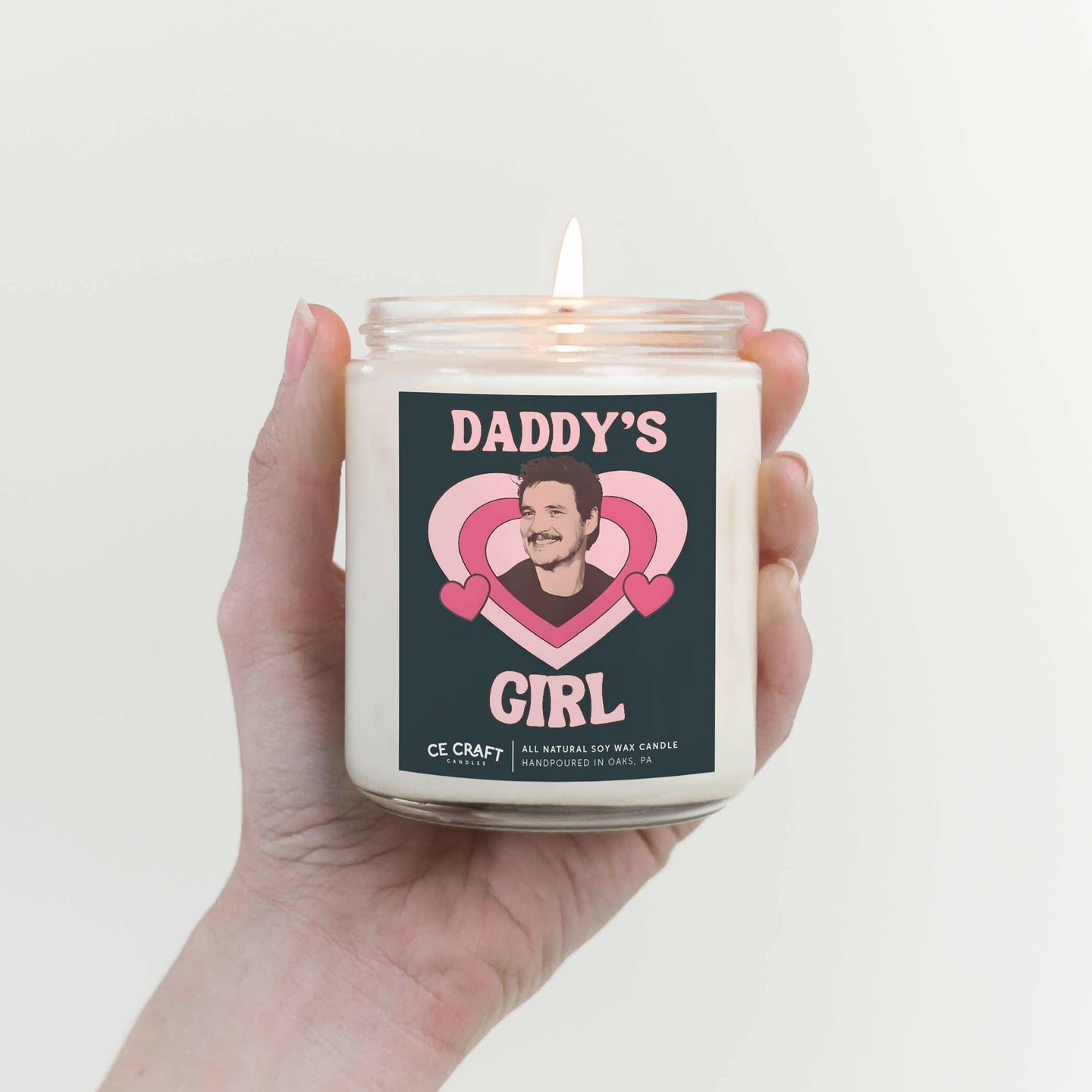 Pedro Pascal Daddy's Girl Candle.