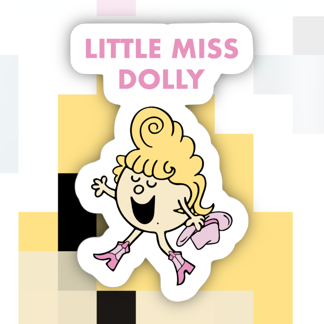 Little Miss Dolly Sticker.