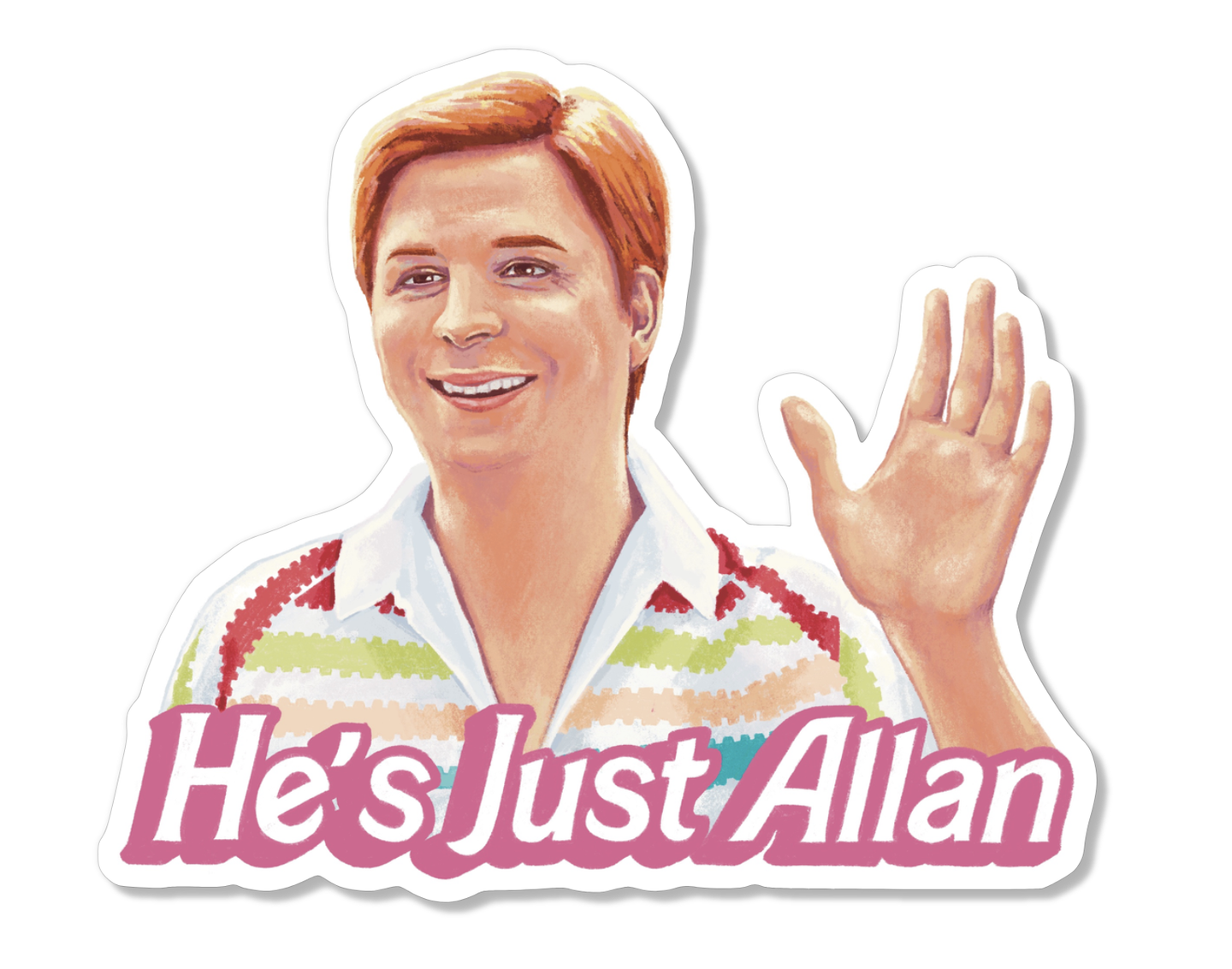 Allan Barbie Movie Sticker.