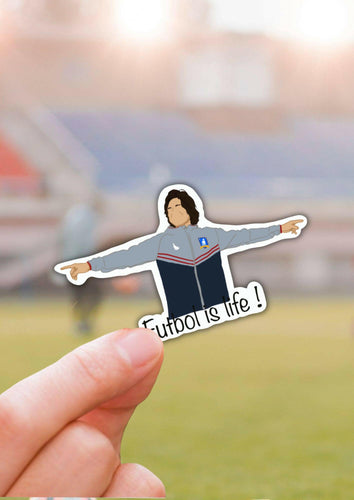 Futbol Is Life Ted Lasso Sticker.