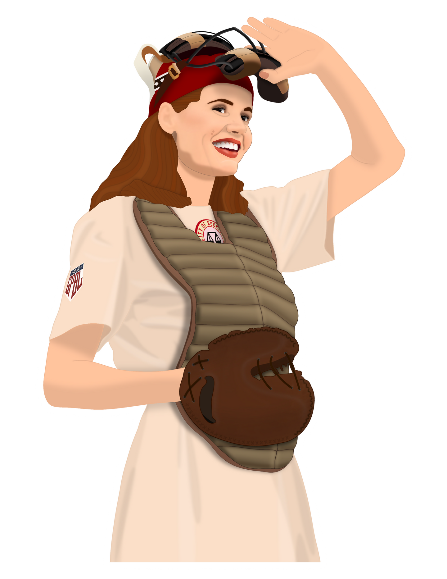 A League of Their Own Dottie Hinson Geena Davis Sticker.