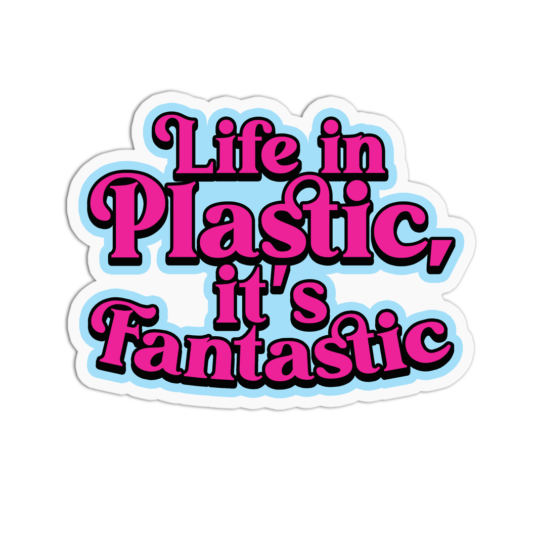 Barbie Life in Plastic Vinyl Textured Stickers